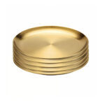 SOGA 26cm Premium Gold Grilling Plate Durable, Heat Resistant, Perfect for BBQs and Outdoor Cooking Kitchen Essential