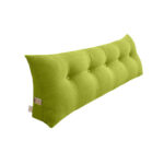 SOGA 100cm Green Triangular Wedge Bed Pillow Headboard Backrest Bedside Tatami Cushion Home Decor