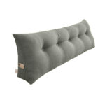 SOGA 150cm Grey Triangular Wedge Bed Pillow Headboard Backrest Bedside Tatami Cushion Home Decor