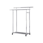 SOGA 120cm Stainless Steel Floor-Standing Clothes Rack - Durable and Space-Saving Laundry Organizer